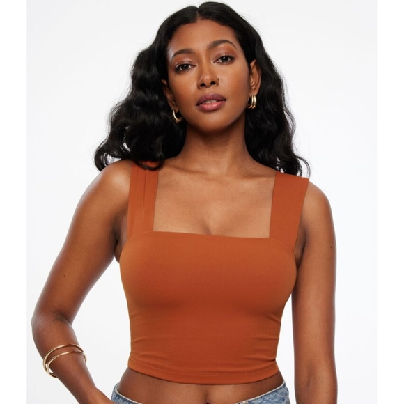 Dynamite Tops - Dynamite Terracotta Lota Sculpt Tank Top